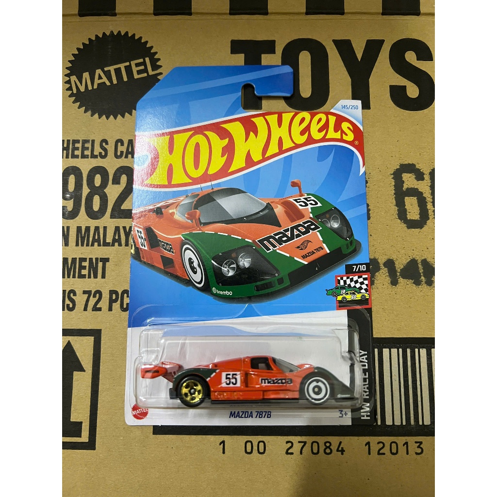 LeHuong Diecast - Hot Wheels Mazda 787b (สีส้ม)