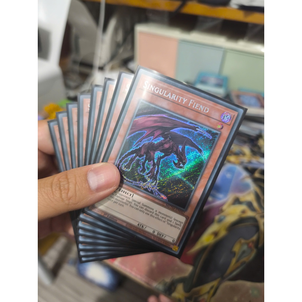[Yugioh Funny Shop] การ์ด Fiend 1 ใบ - MZTM-EN042 - Secret Rare 1st Edition
