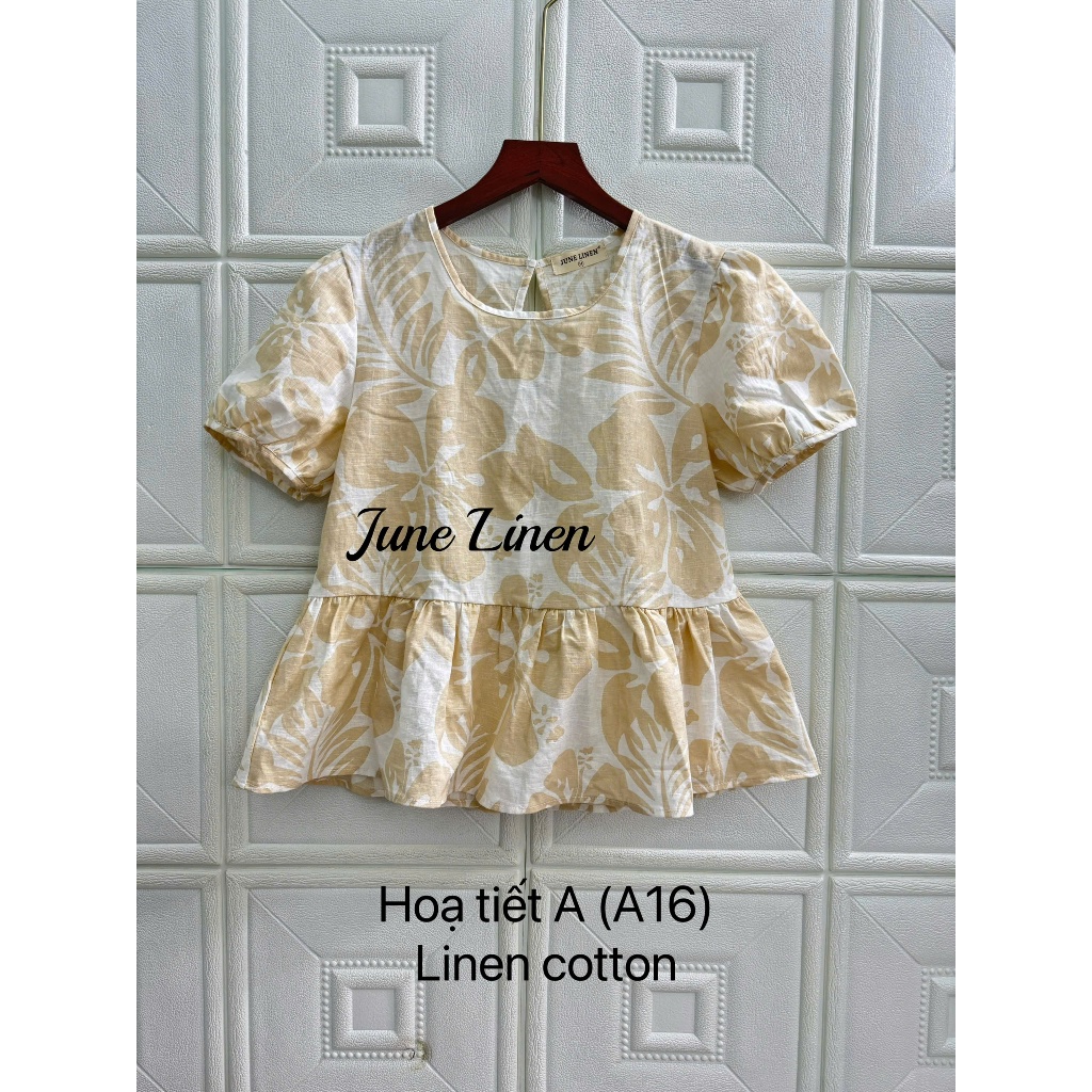 [JUNE LINEN] A16 - เสื้อ LINEN babydoll รูปจริง
