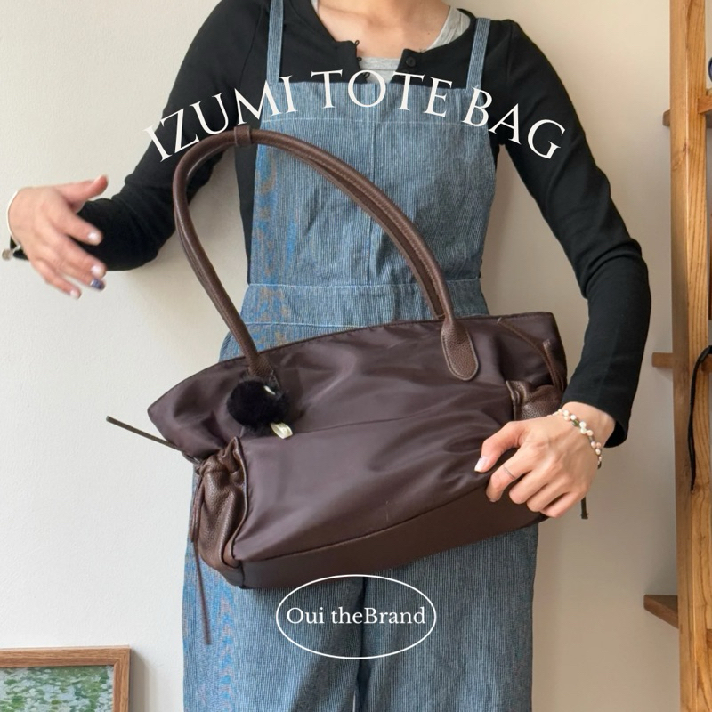[ Free Charm ] Izumi Ιみ Tote Bag - IZUMI Shrugged Umbrella Tote Bag ( Ouithebrand )