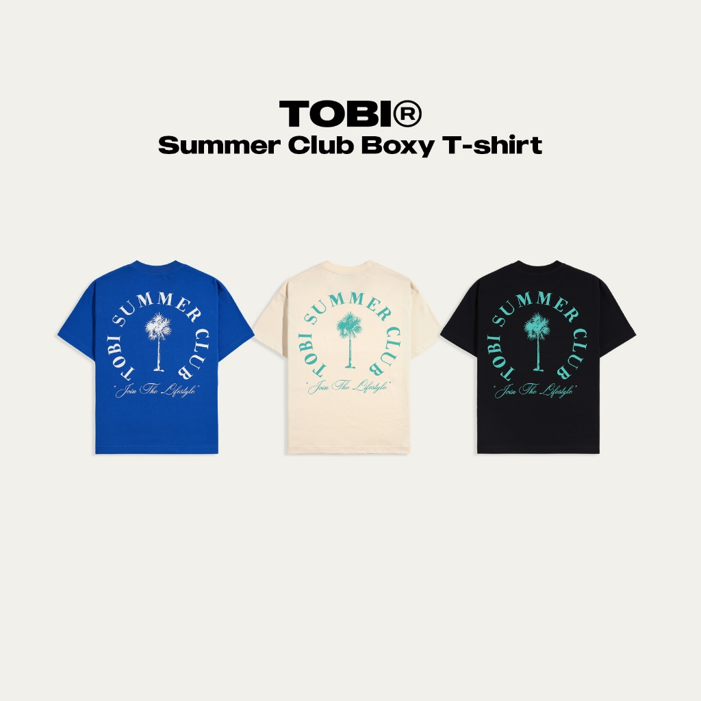 เสื้อยืด Summer Club Boxy TOBI