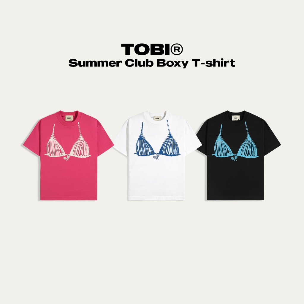 เสื้อยืด Boxy TOBI Summer Beach