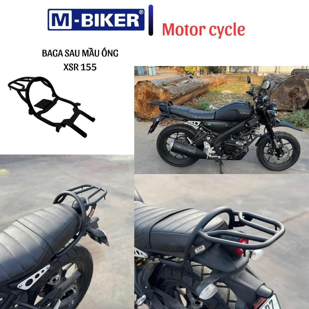 [ของแท้]Baga xsr155 กระเป๋าท่อ xsr155 พอร์ตหลัง xsr155 วัสดุเหล็ก เคลือบแป้ง