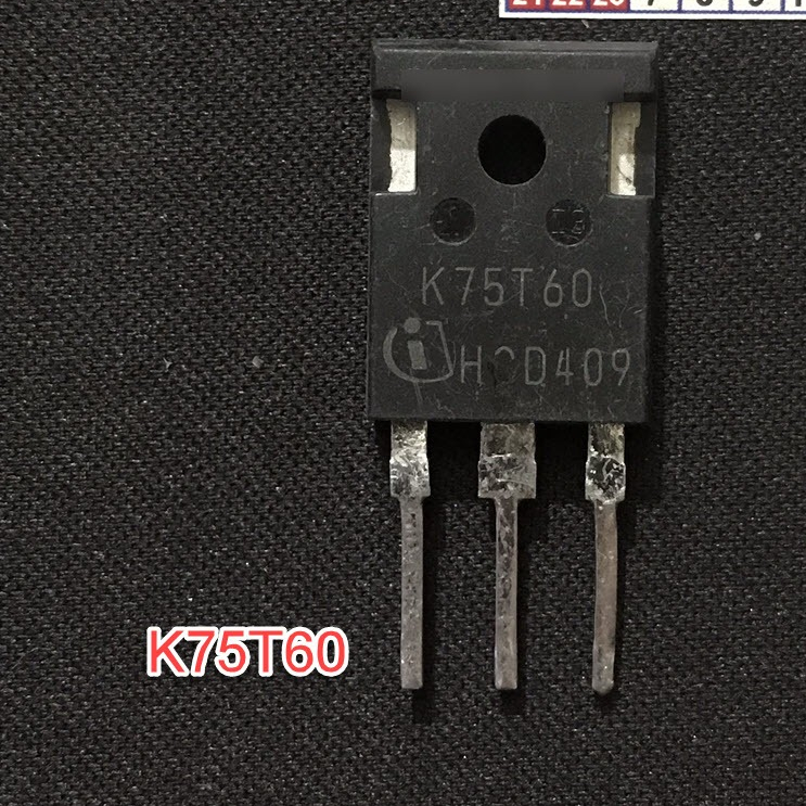 K75T60 เชื่อม 2 IGBT K75T60A อะไหล่ IKW75N60T 75A 600V ถอดชิ้นส่วน hine - AB28 pxa10 -