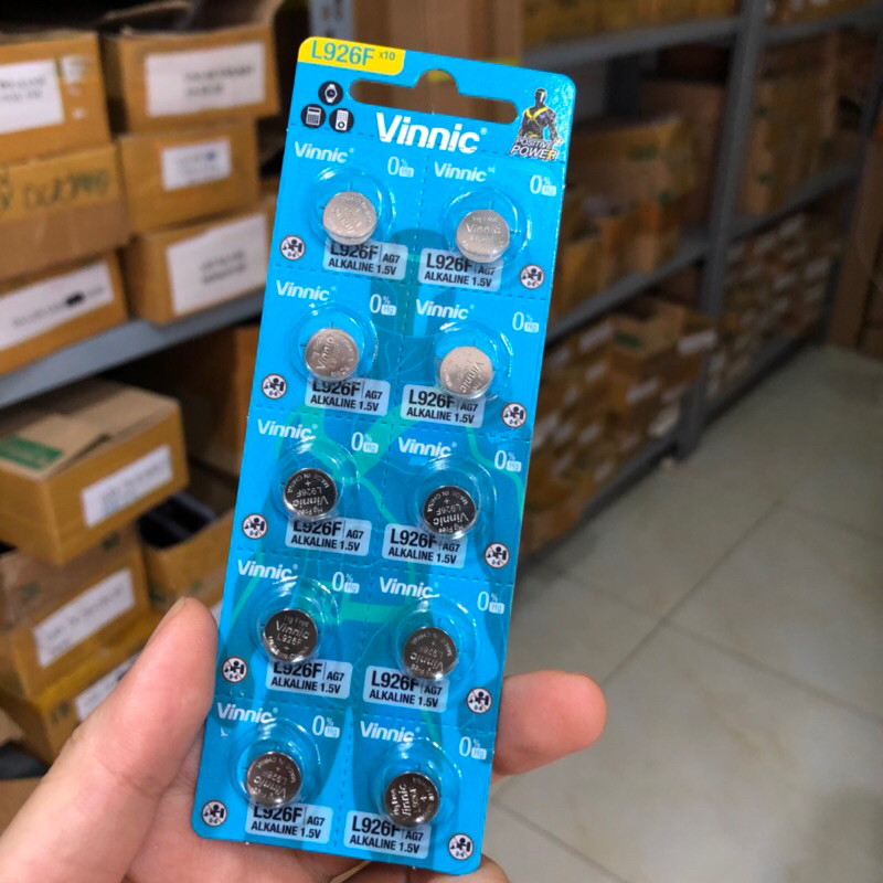 พุพองแบตเตอรี่ Vinnic L926F AG7 SR927SW 926 927 แท้ 10 ก้อน