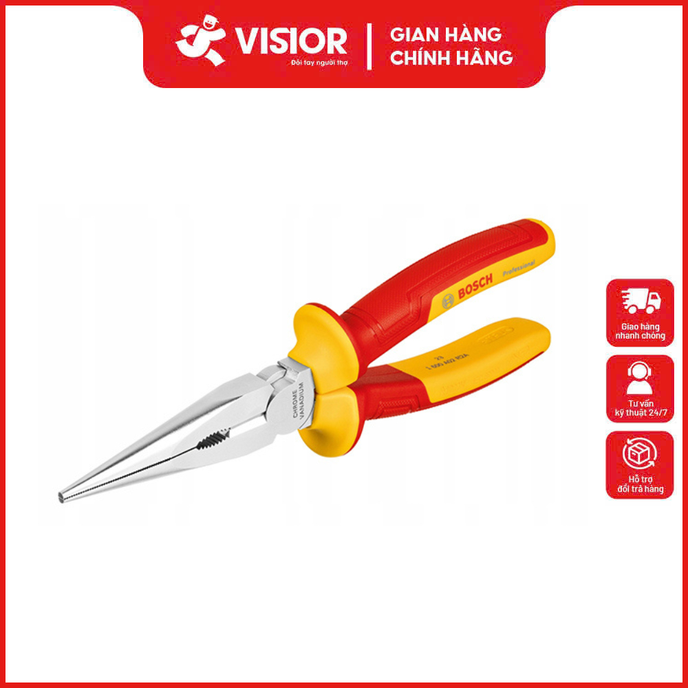 VDE 200 MM INSULATED SPIRIT NOSE NIPPERS BOSCH 1600A02NE3 ของแท้