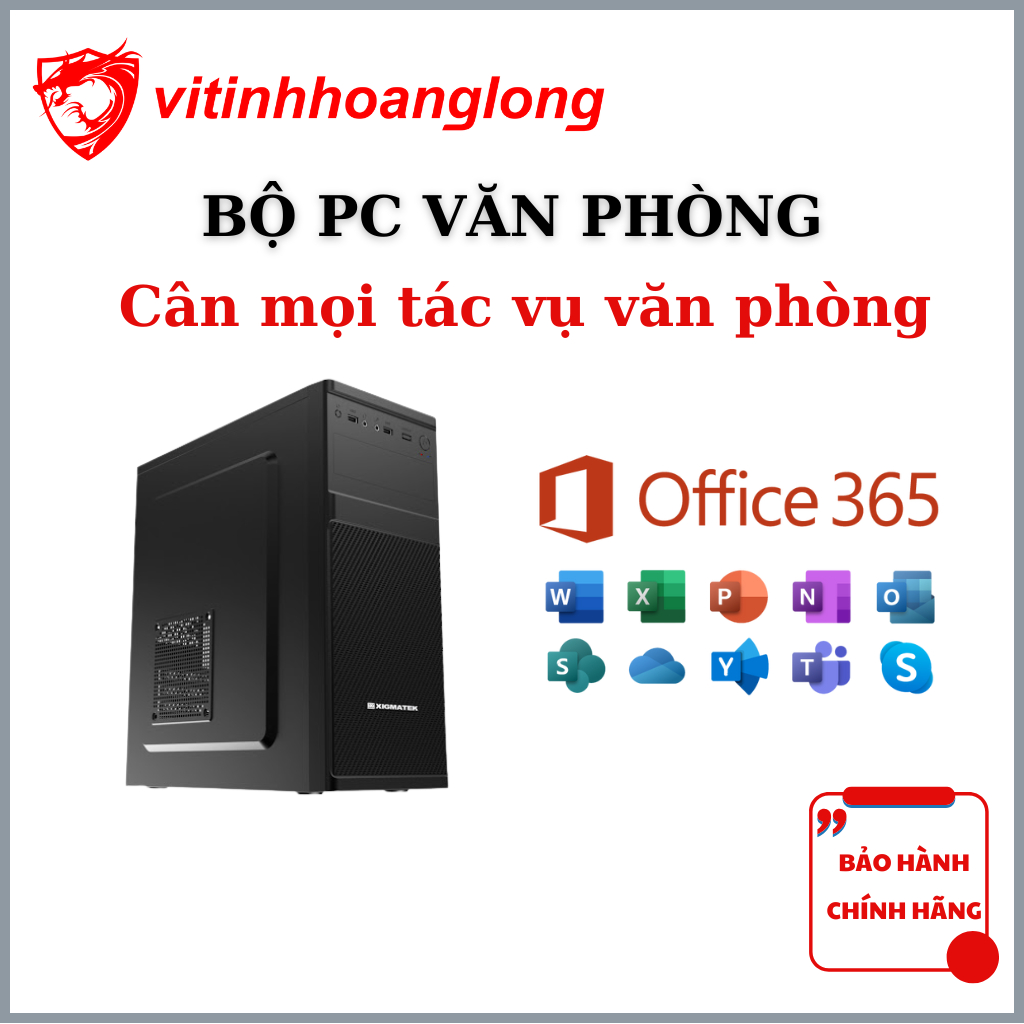 ชุดพีซีสํานักงาน Core i3,I5 |แรม8กิกะไบต์|SSD 256GB – Win + Office Available, 36T