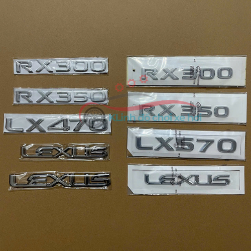 LEXUS RX300, RX350, LX570, LX470 โลโก้นูนด้านหลังรถ Lexus พลาสติก ABS คุณภาพสูง