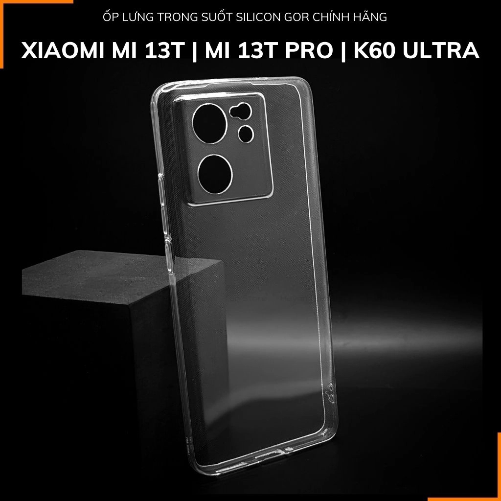 เคส Xiaomi MI 13T / Mi 13T Pro / Redmi k60 ultra GOR โปร่งใสดั้งเดิมปกป้องกล้อง