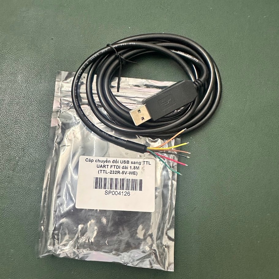 สายแปลง USB เป็น TTL UART FTDI ยาว 1.8M (TTL-232R-5V-WE)