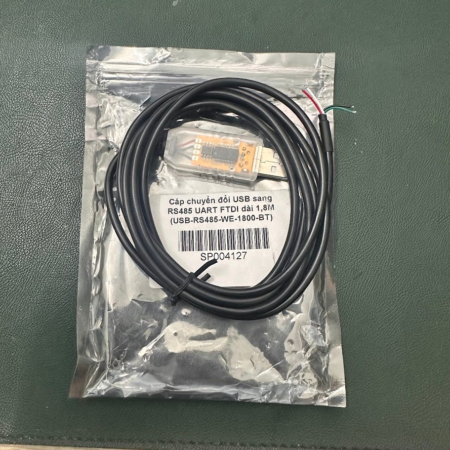 สายแปลง USB เป็น RS485 UART FTDI ยาว 1.8M (USB-RS485-WE-1800-BT)
