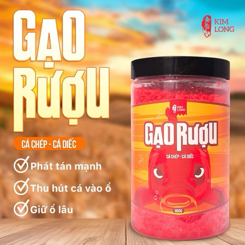 KIM LONG ไวน์ข้าว 750g - เฉพาะสําหรับไวน์ข้าวปลาคาร์พ KIM LONG 750g