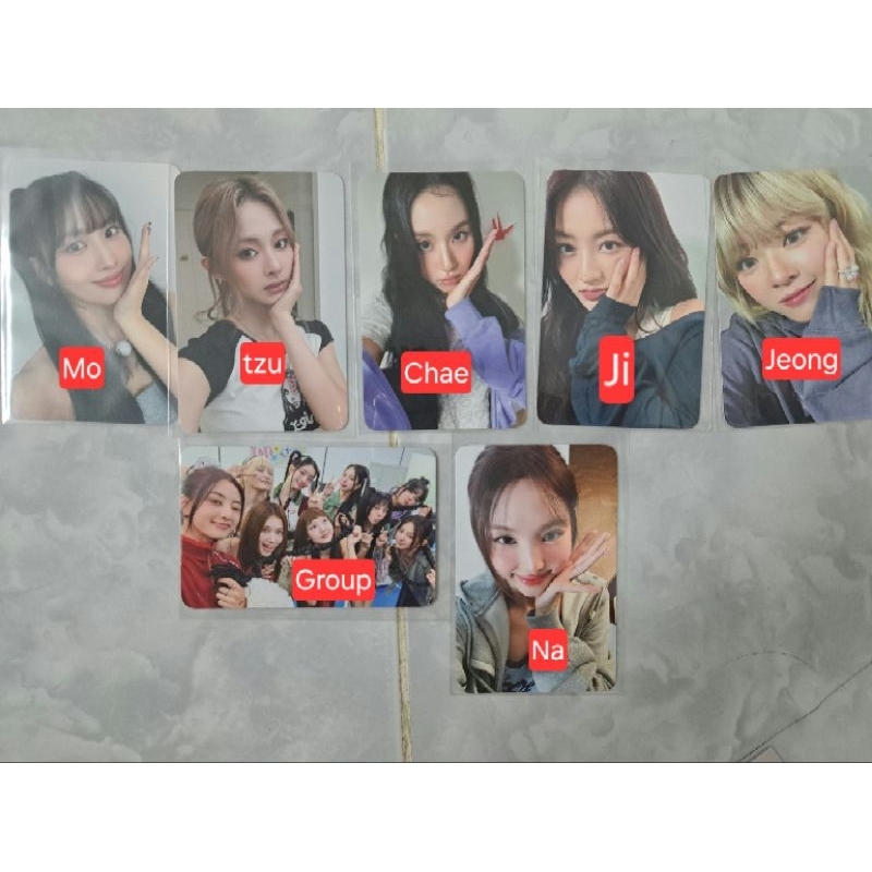 POB CARD สองครั้งของแท้พร้อม MUU NAYEON MOMO JIHYO JEONGYEON CHAEYOUNG TZUYU GROUP