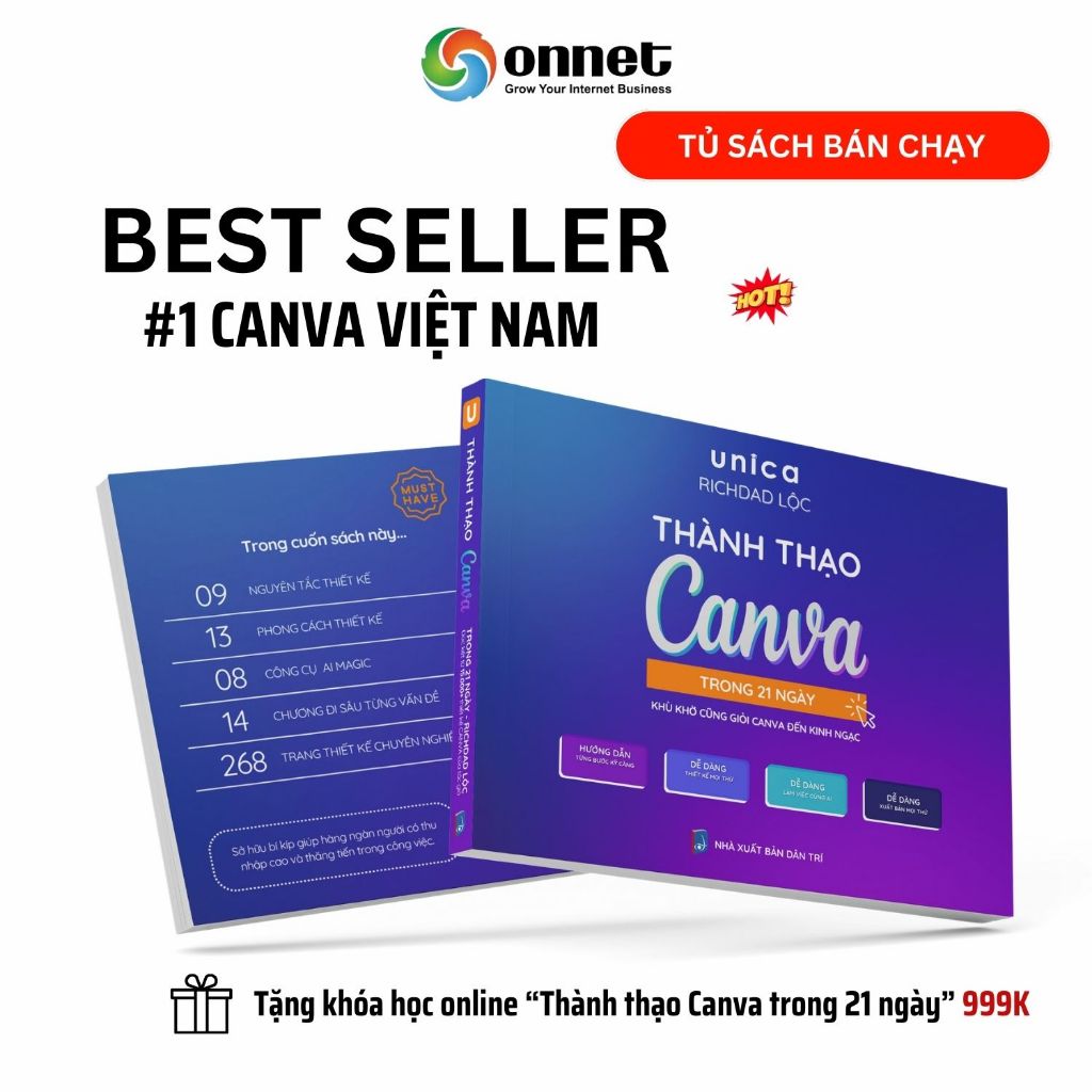 หนังสือประสิทธิภาพ CanVA ใน 21 วัน - คู่มือสําหรับผู้เริ่มต้นด้วย Canva - พร้อม Richdad Loc