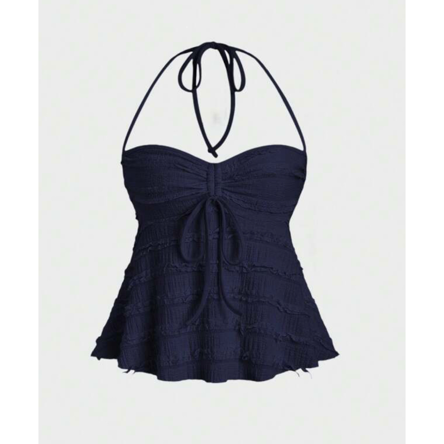 CAMIS TOP (NAVY)****