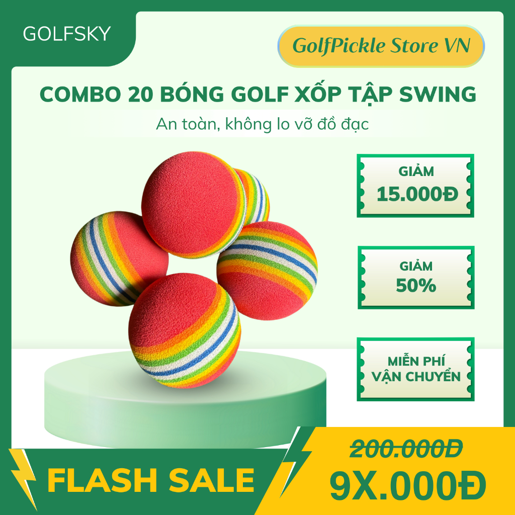 COMBO 20 FOAM GOLF BALLS – PERFECT CHOICE สําหรับ PRACTICE