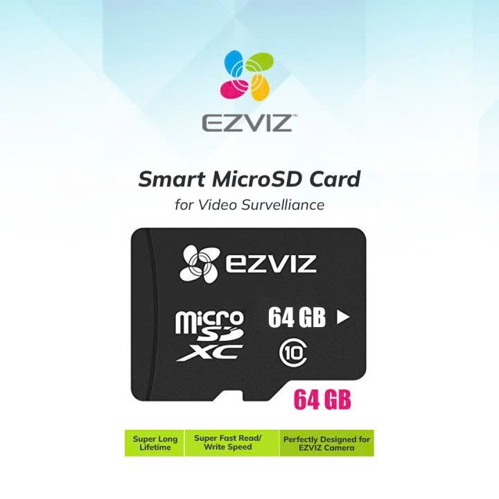 EZVIZ x LEXAR การ์ดหน่วยความจํา Micro SD 32GB/ 64GB/ 128GB/ 256G ความเร็วสูงสําหรับกล้อง, โทรศัพท์,.