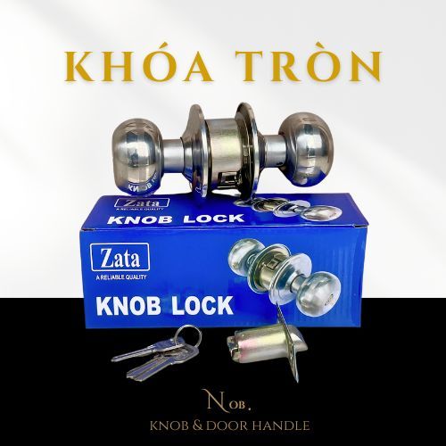 ZATA ล็อคมือจับกลม ทั่วไปติดตั้งประตูหลากหลาย