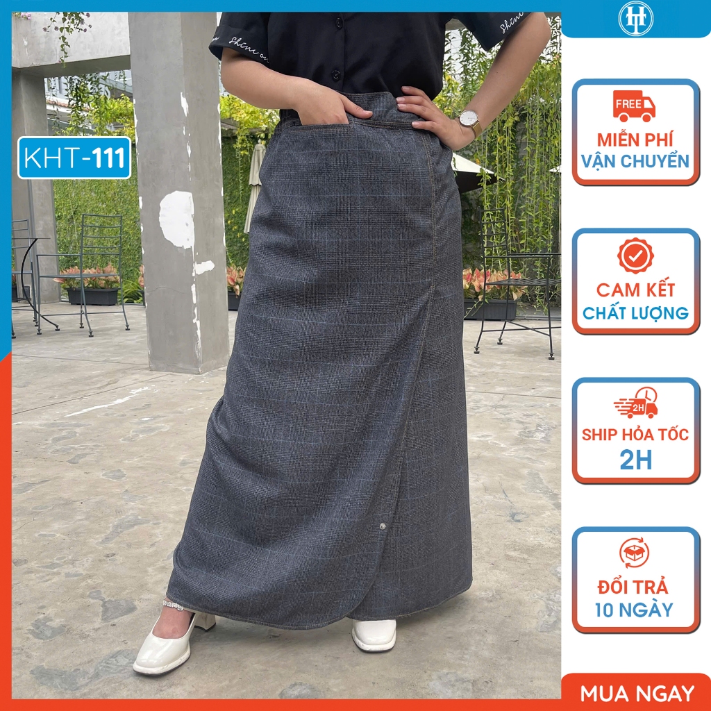 KHT111 เดรสกันแดดผ่าสีกากี ผ้าคอตตอนเนื้อนุ่ม เท่ๆ มีกระดุมขาสะดวก H&T FASHION