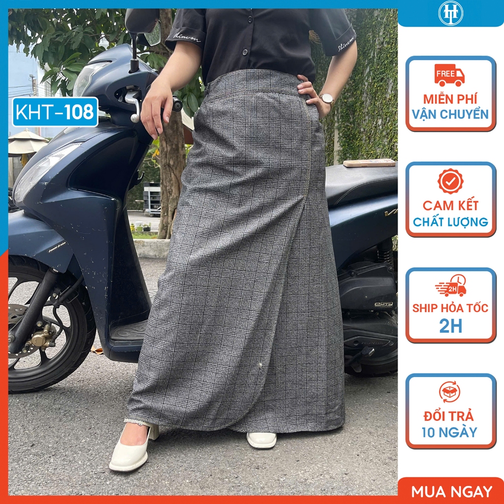 เดรสกันแดดผ้าร่องสีกากี KHT108 ผ้าคอตตอนเนื้อนุ่ม เย็นสบาย ติดกระดุมหลัง 3 เม็ด H&T FASHION