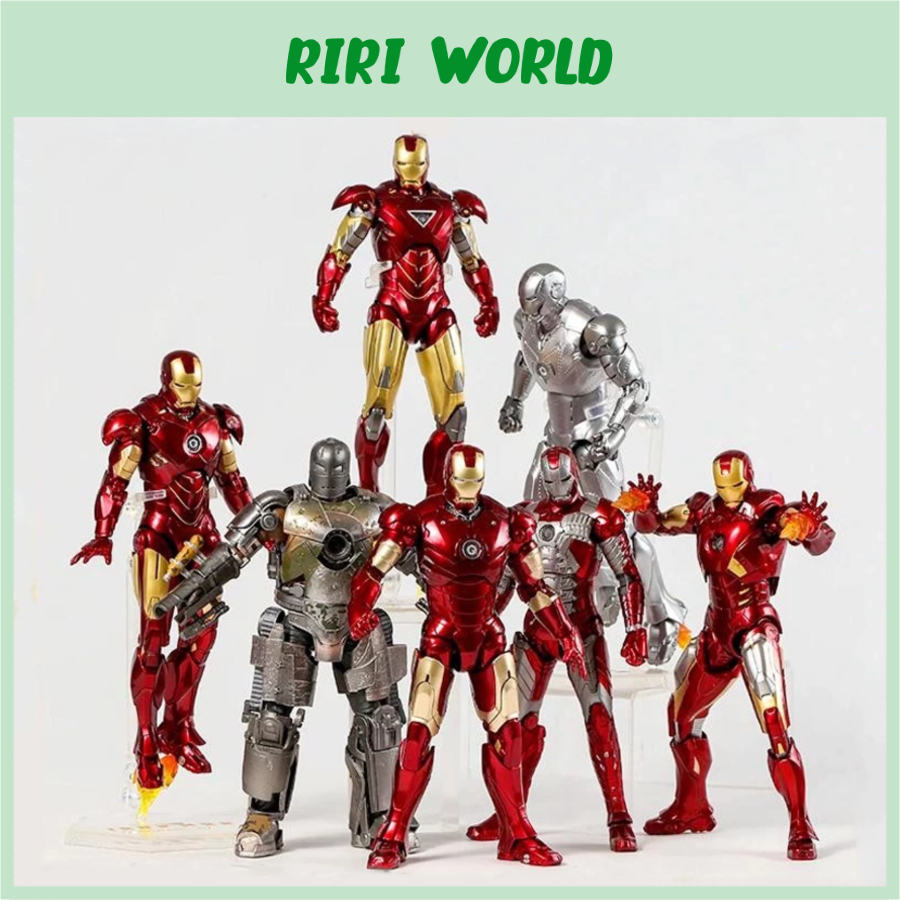Marvel Superhero ของเล่น Iron Man MK1 MK2 MK4 MK5 MK6 MK7 MK39 MK43 MK50 MK85