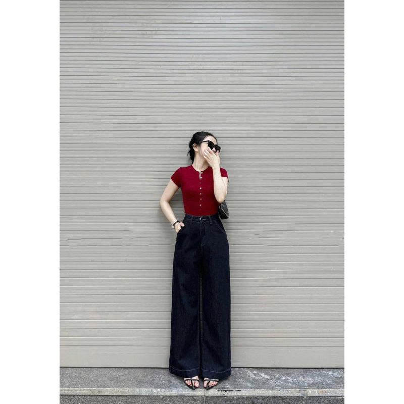 STRAIGHT JEANS WITH DWARF POCKETS 92cm (802)