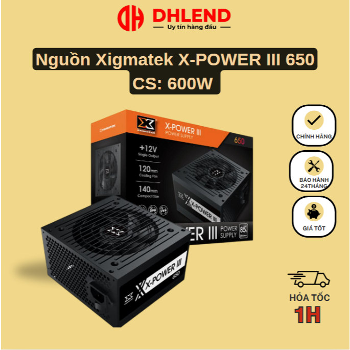 คอมพิวเตอร์ แหล่งพลังงาน Xigmatek X-POWER III 650 - 600W