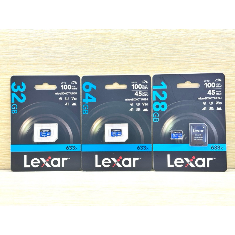 Lexar การ์ดหน่วยความจํา 32GB, 64GB, 128GB สินค้าของแท้