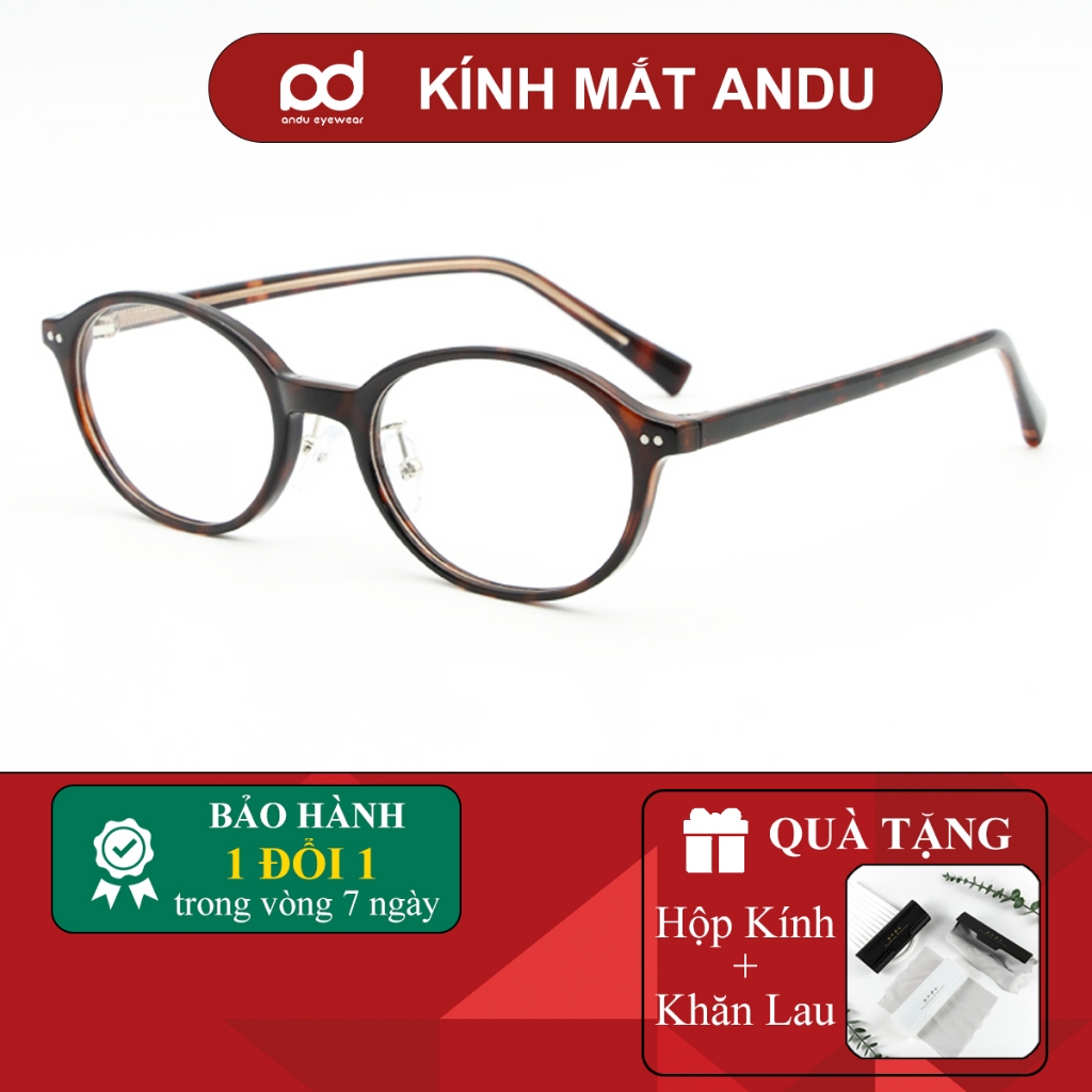 แว่นตาผู้ชายและผู้หญิง AnDu ทําจากพลาสติกเสริมโลหะ ตาวงรี แฟชั่นยาวใกล้ปลอม สไตล์ Y2K 61AD10