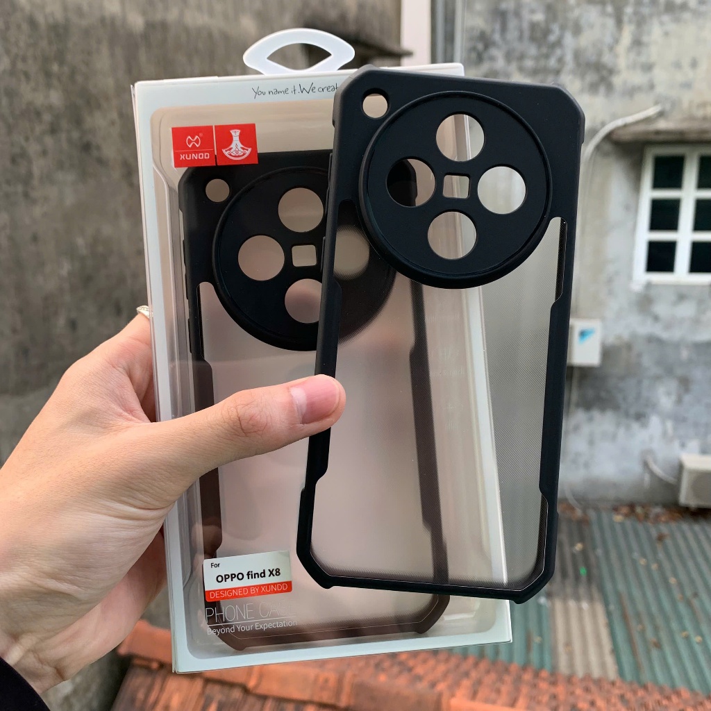 Xundd Oppo Find X8 Ultra / X8 Pro / X8 / X7 Ultra Case, Anti-Fingerprint Back พร้อมขอบ TPU กันกระแทก