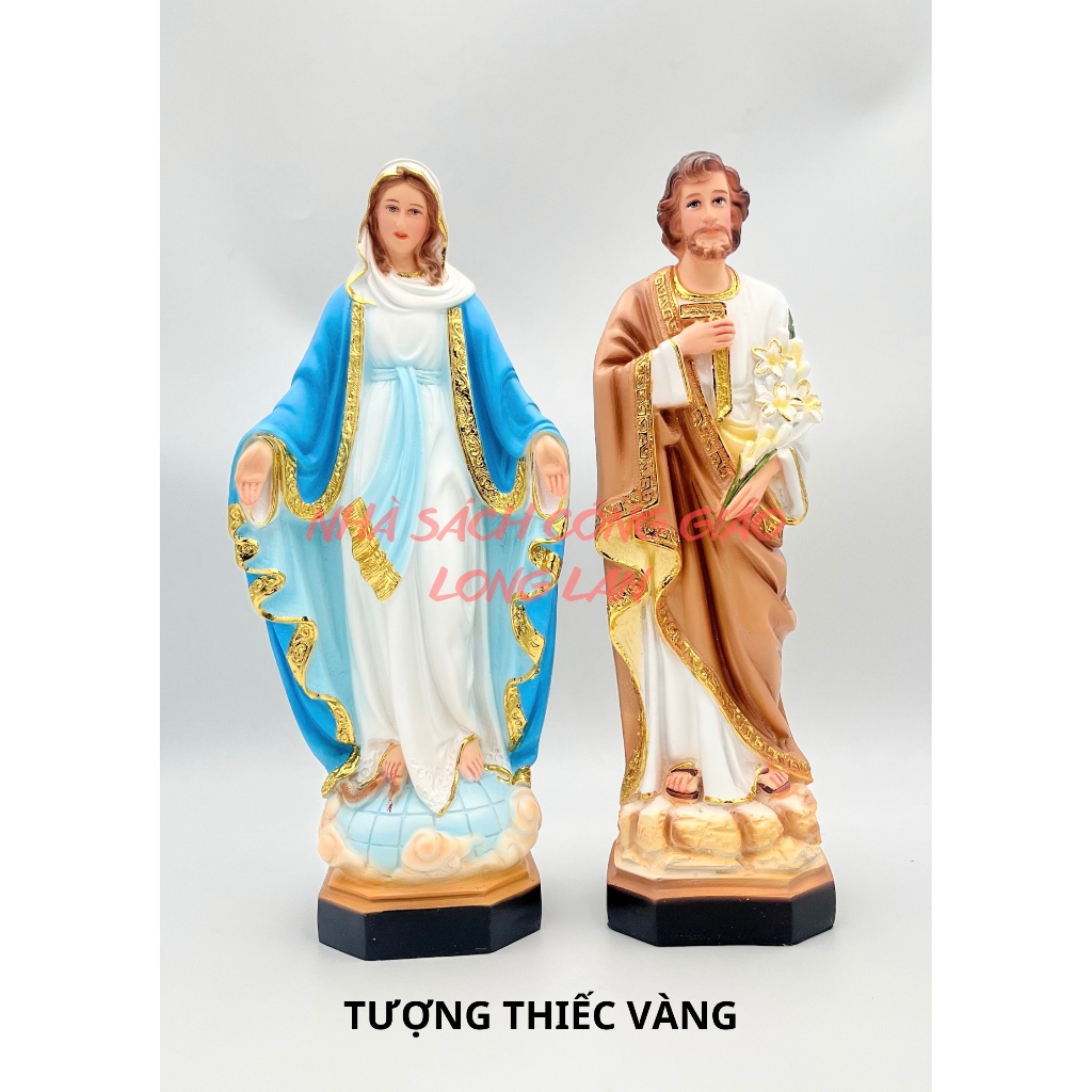 [RETAIL STATUE] GIUSE STATUE - GOLDEN MOTHER OF POLY - CATHOLIC WORSHIP STATUE