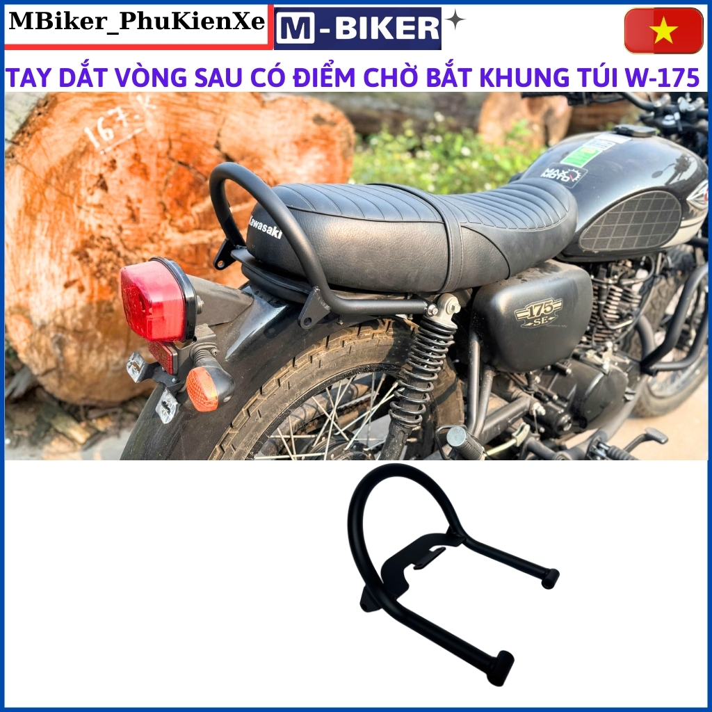 แฮนด์ W175, แฮนด์วงแหวน w175, โครงกระเป๋าข้าง w175, อุปกรณ์เสริม w175, mbiker