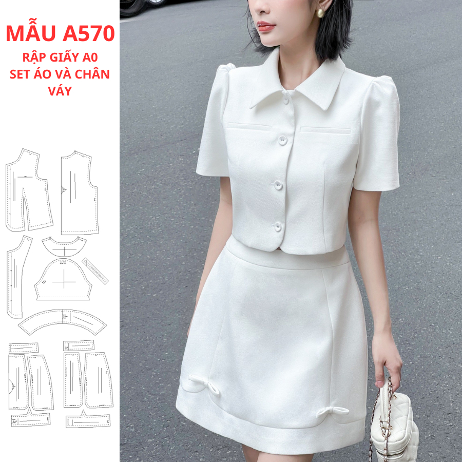 กระดาษแผ่น A0 เสื้อและกระโปรงชุด-A570