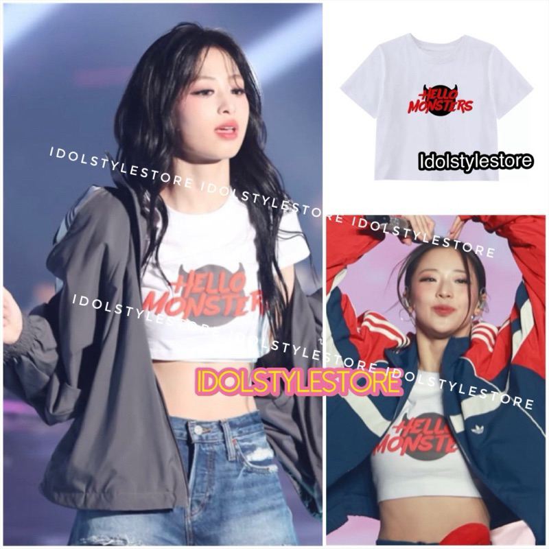 เสื้อครอปยางยืด Hello Babymonster Ahyeon Ruka