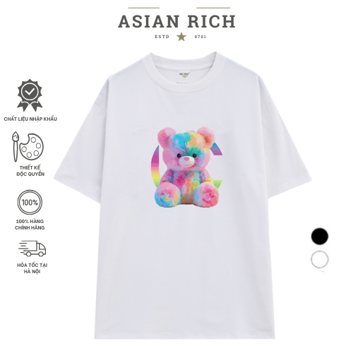 Asian Rich Premium Teddy Bear Tee 7 สี