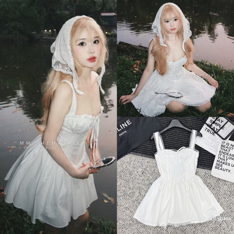 Muse Dress - เดรสสีขาว แต่งลูกไม้