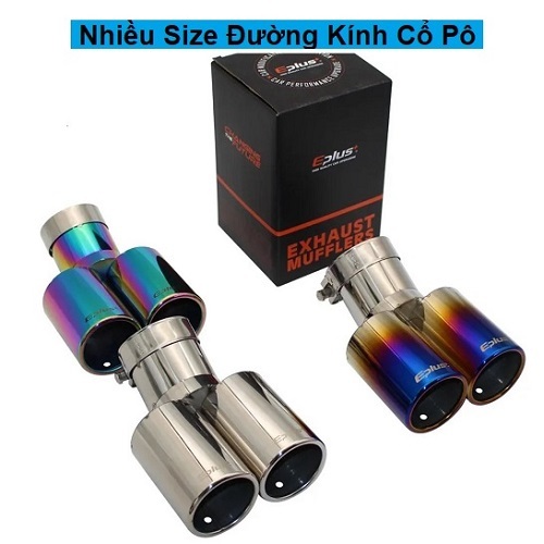 ท่อไอเสียรถยนต์อุปกรณ์เสริมคอโค้งไทเทเนียมสีฟ้า/Ombre/Silver Input เส้นผ่านศูนย์กลางมี 2 ขนาดปรับแพะ