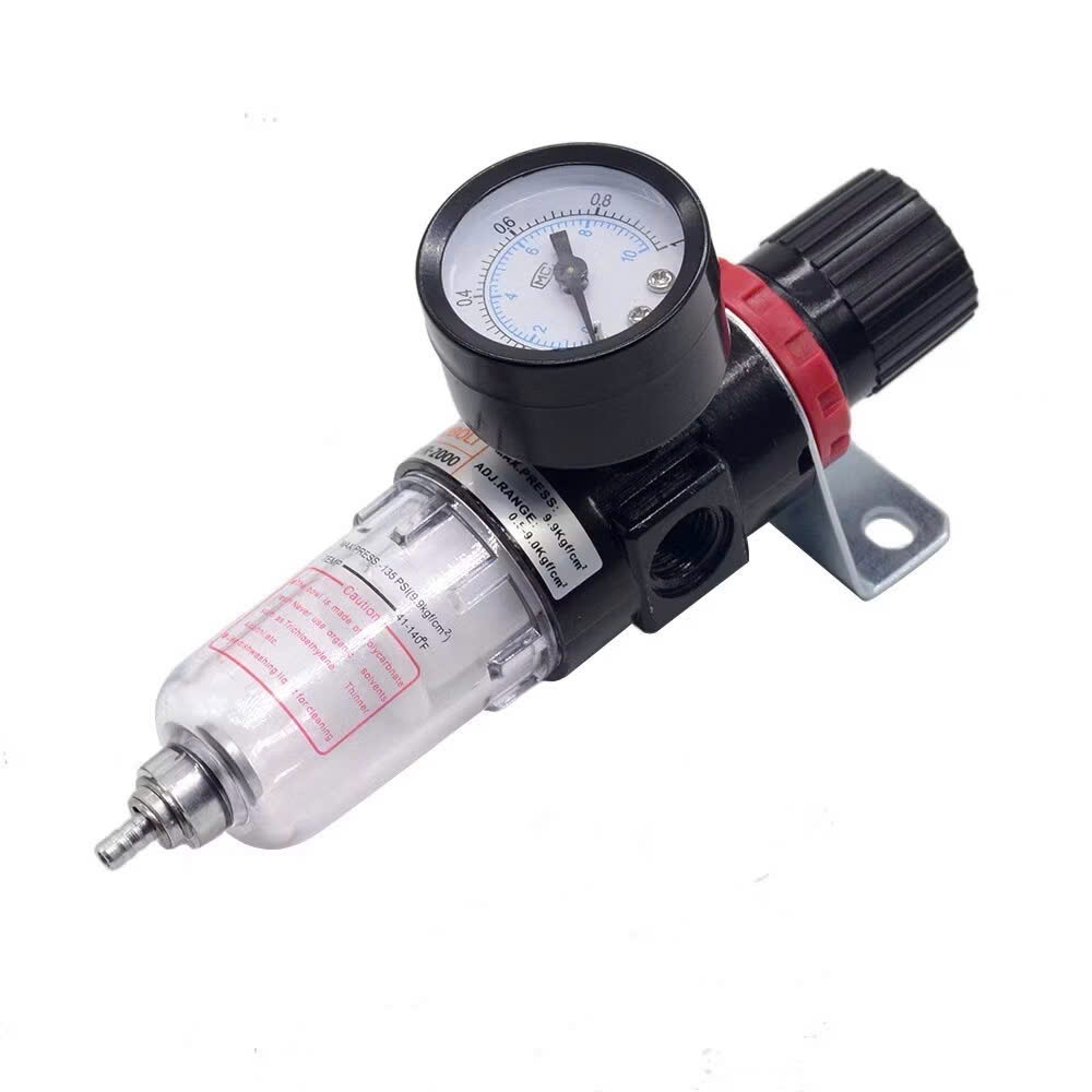 AFR2000 PNEUMATIC AIR FILTER (นาฬิกา) พร้อมวาล์วเพิ่มแรงดันและ 13MM THREAD METER สินค้าชั้นหนึ่ง