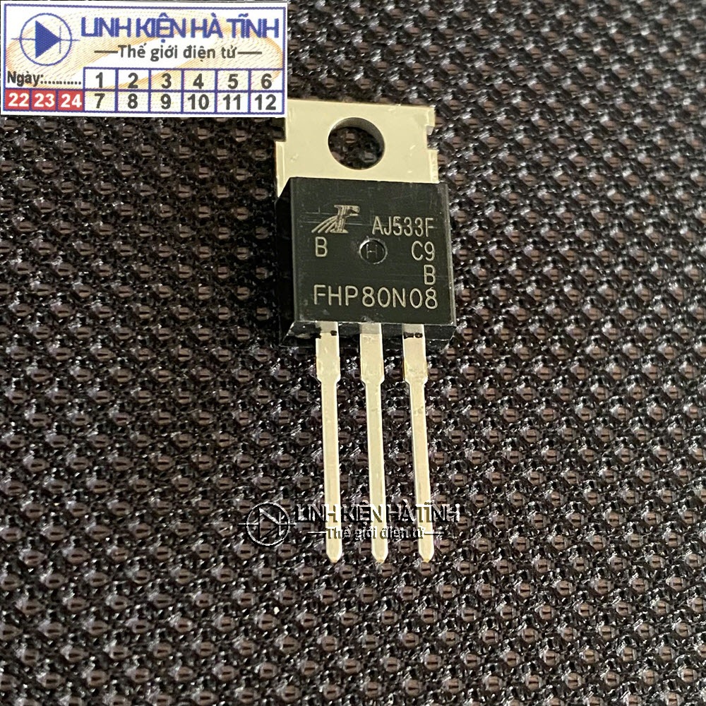 กระเป๋า 5 mosfets S80N08R เทียบเท่า FHP80N08 80N08 TO-220 N ช่อง 80A 80V - AI21