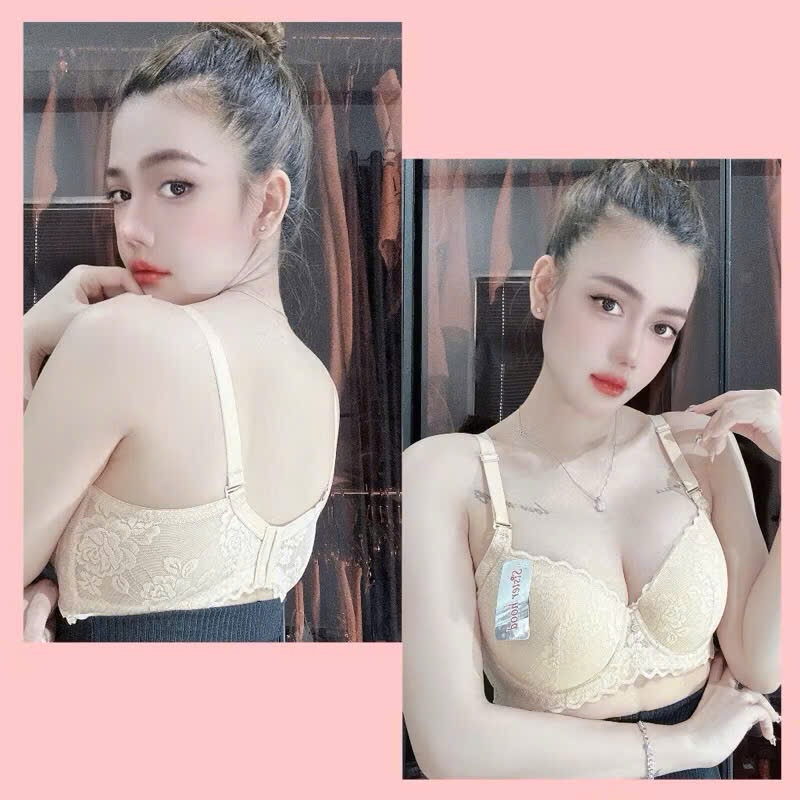 2417 บราลูกไม้บางมีโครงคัพ ค สําหรับหน้าอกใหญ่หลังอ้วน