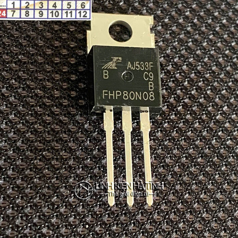 กระเป๋า 5 mosfets S80N08R เทียบเท่า FHP80N08 80N08 TO-220 N ช่อง 80A 80V LKTT - AI21