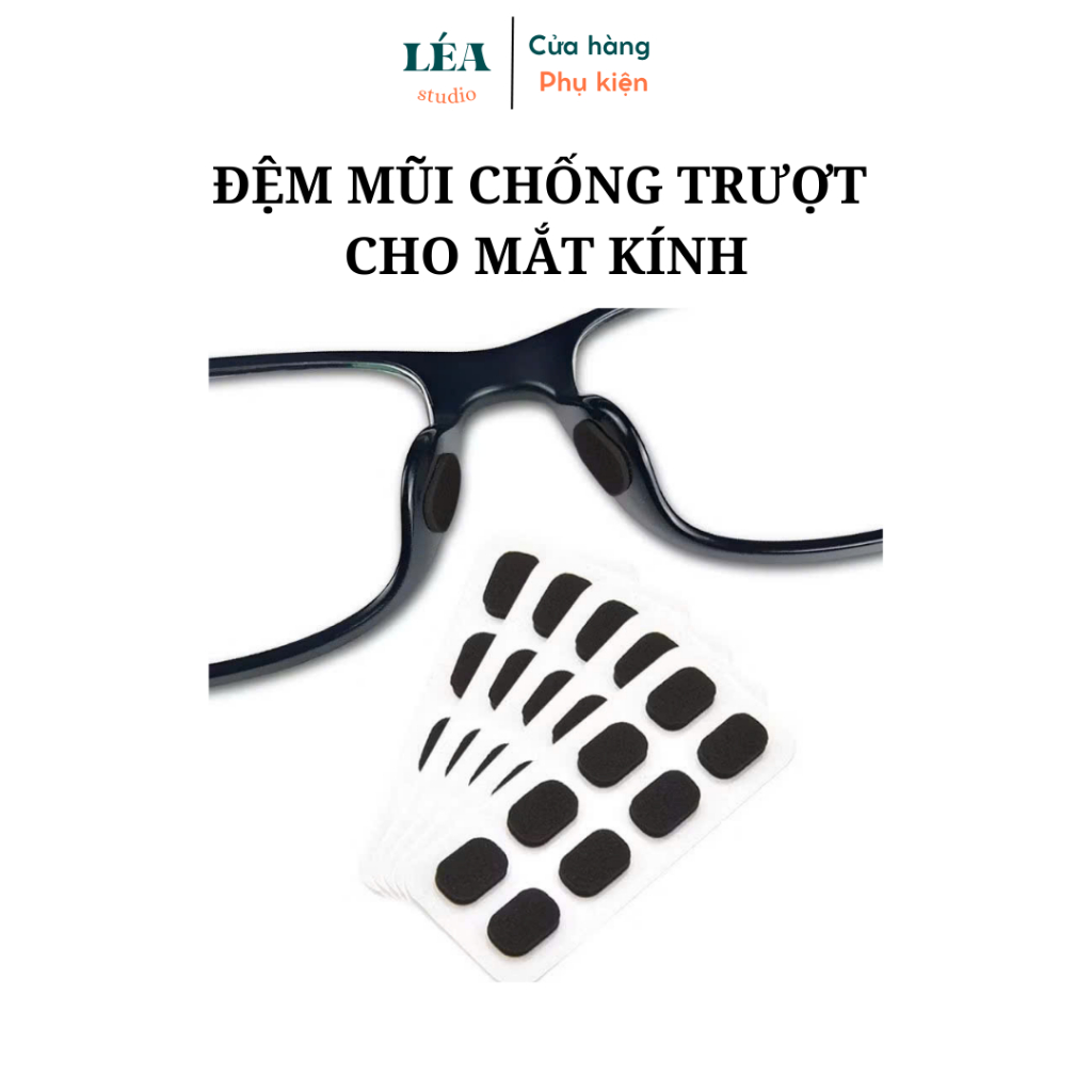 [LEA GLASSES] ชุดแผ่นรองจมูกโฟมกันลื่น 8 ชิ้นสําหรับแผ่นจมูกเรียบสําหรับ GLASSES