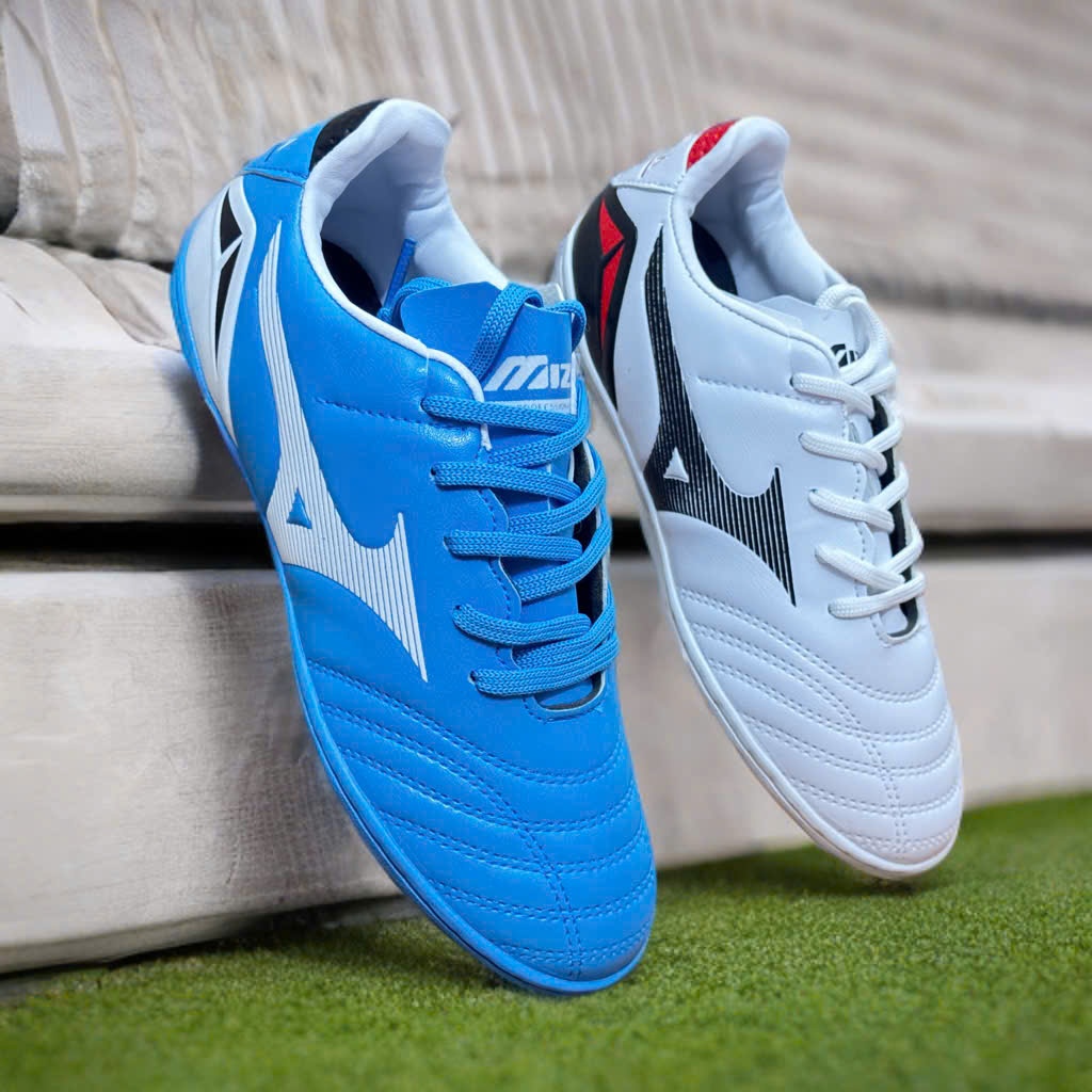 รองเท้าฟุตบอลเด็ก Mizuno Neo 4 kid รองเท้าฟุตบอลกีฬาสนามหญ้าเทียมที่ทนทานและสวยงาม - 2EVSHOP