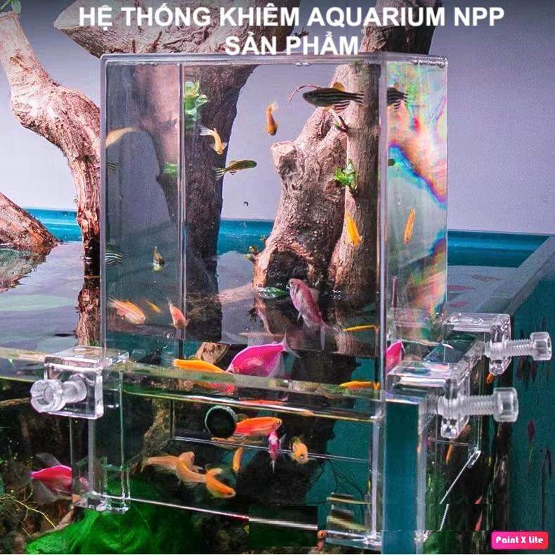 VOONLINE กล่องอะคริลิค - กล่องคว่ําสําหรับตกแต่งตู้ปลา