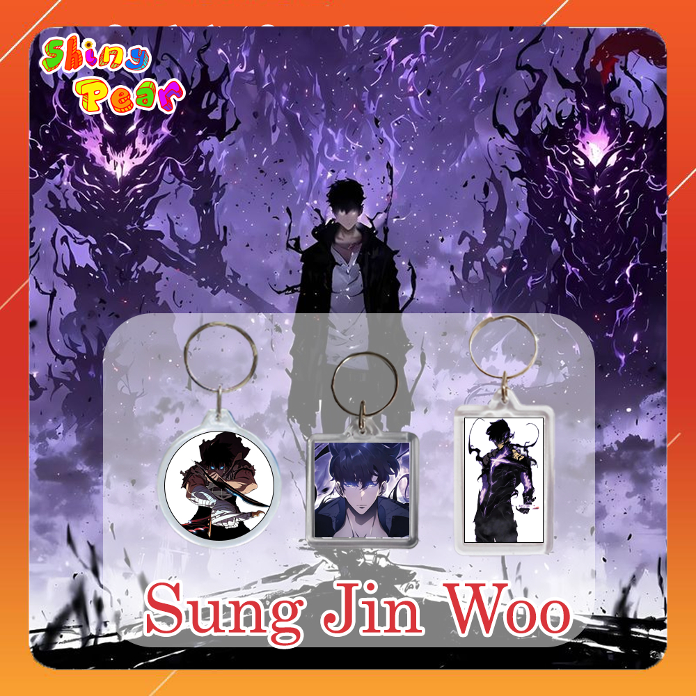 [Solo Leveling] - พวงกุญแจ | พวงกุญแจ Sung Jin-Woo / Sung Jin Woo / Sung Jinwoo สติ๊กเกอร์อนิเมะ/Man