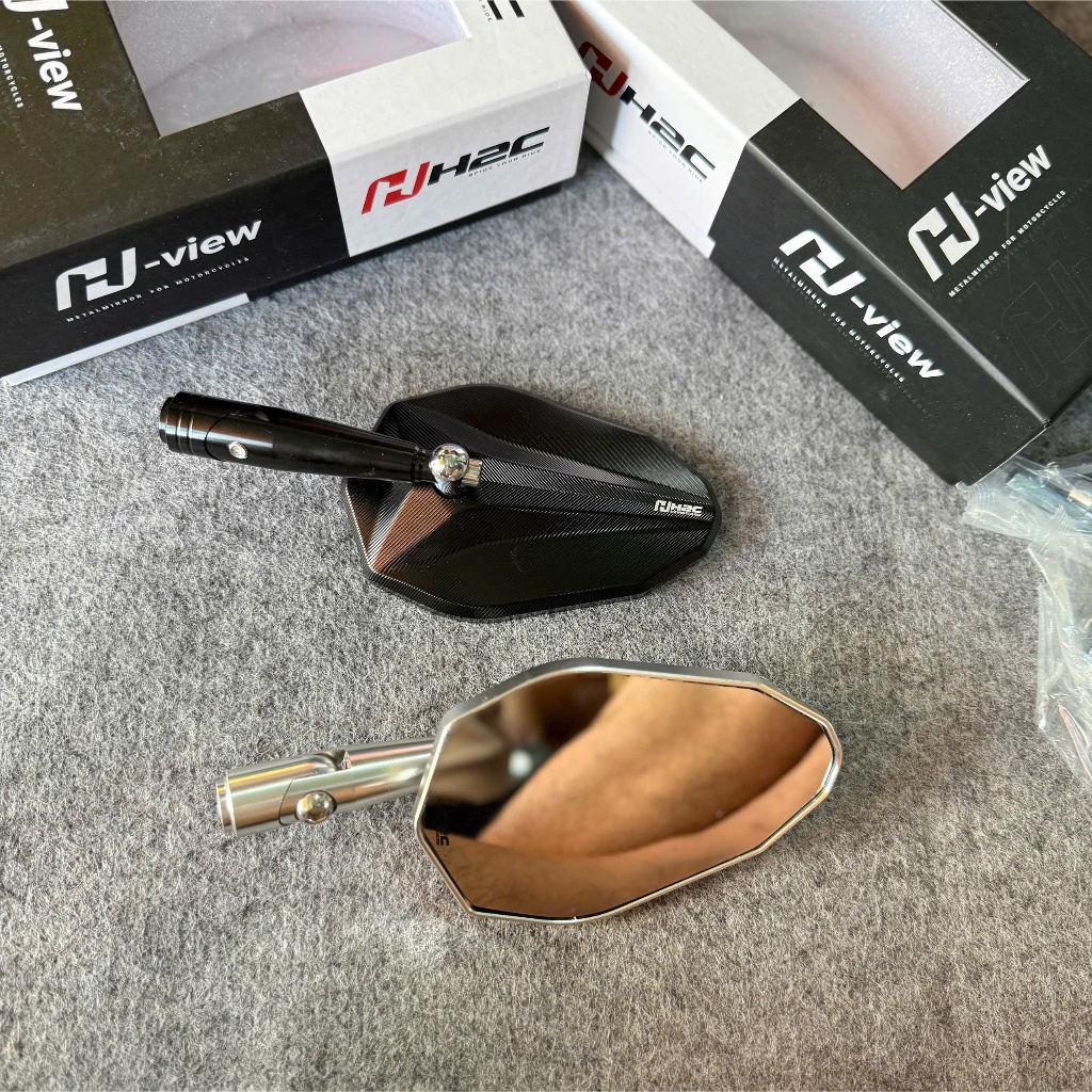 กระจกมองหลัง H-View V2 อลูมิเนียม Cnc แท้ h2c