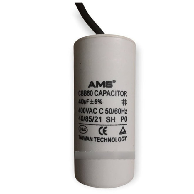 CBB60 ตัวเก็บประจุสตาร์ท 40UF 400VAC