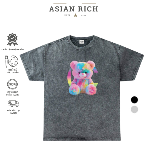Wash Asian Rich Premium Teddy Bear Tee 7 สี
