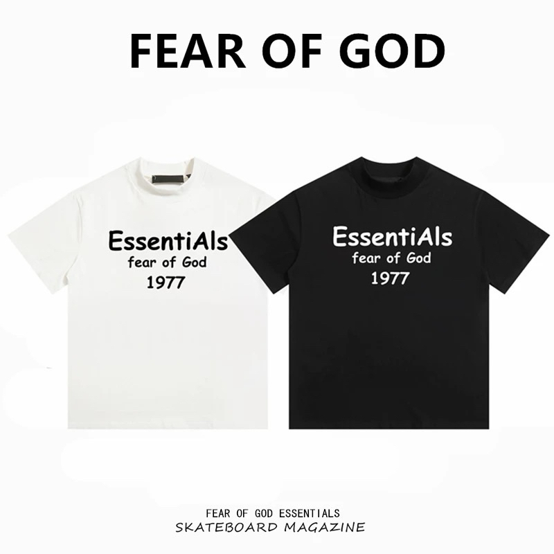 [แท็กเต็ม] FOG Essentials 1977 เสื้อยืดพรีเมี่ยม Cotton 100% 250GSM บุคลิกภาพมีสไตล์