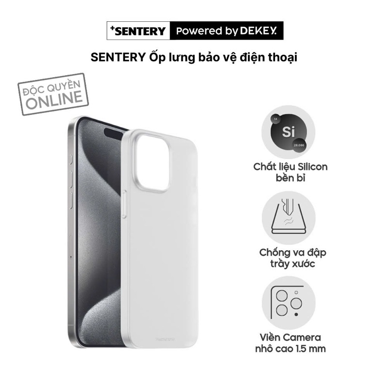 เคส SENTERY [Powered By Dekey] ซิลิโคนพลาสติก 11-16Promax Matte Anti-Fingerprint / โปร่งใส